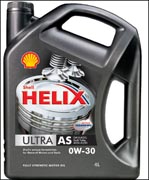 Масло моторное синтетическое - SHELL HELIX ULTRA 0W-30 4л