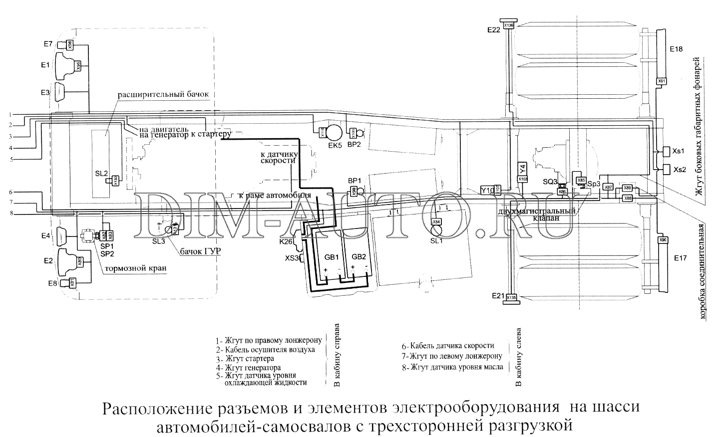 Схема электропроводки маз 5551