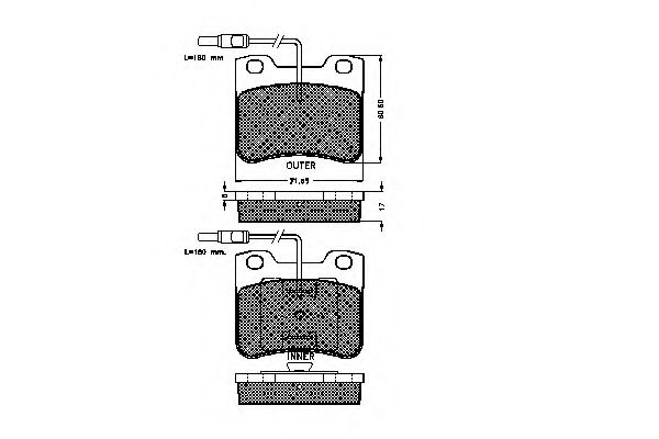 SPIDAN 31273 Тормозные колодки SPIDAN для CITROEN