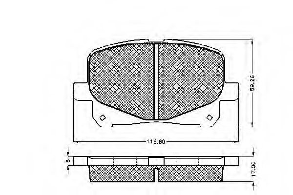 SPIDAN 32470 Тормозные колодки SPIDAN для TOYOTA