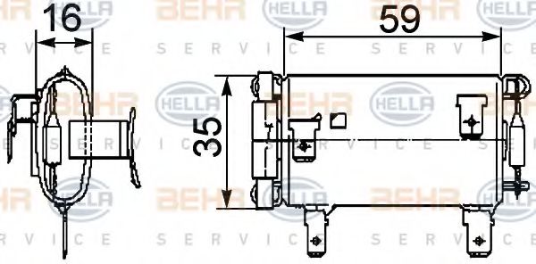 BEHR HELLA SERVICE 9ML351029381 Вентилятор салона для DAF