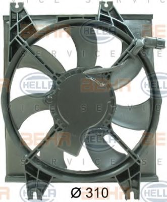 BEHR HELLA SERVICE 8EW351034531 Вентилятор системы охлаждения двигателя для HYUNDAI ACCENT