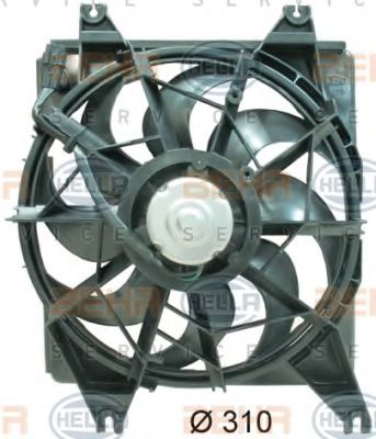 BEHR HELLA SERVICE 8EW351034671 Вентилятор системы охлаждения двигателя для HYUNDAI ACCENT