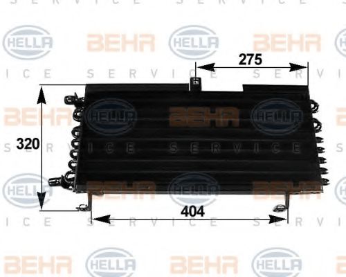 8FC 351 038-281 BEHR HELLA SERVICE Конденсатор, кондиционер 8FC 351 038-281 BEHR HELLA SERVICE Конденсатор, кондиционер