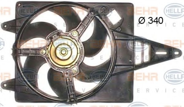 BEHR HELLA SERVICE 8EW351043711 Вентилятор системы охлаждения двигателя для FIAT BRAVA