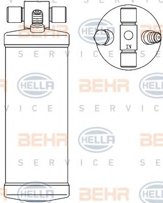 BEHR HELLA SERVICE 8FT351192551 Осушитель кондиционера для DAF
