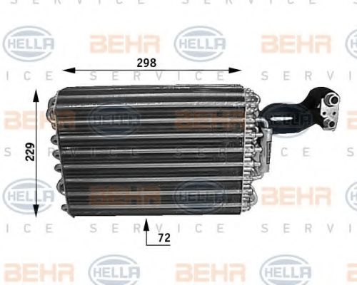 BEHR HELLA SERVICE 8FV351210091 Испаритель кондиционера для MERCEDES-BENZ W124