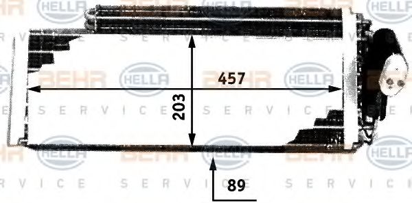 BEHR HELLA SERVICE 8FV351210151 Испаритель кондиционера BEHR HELLA SERVICE 