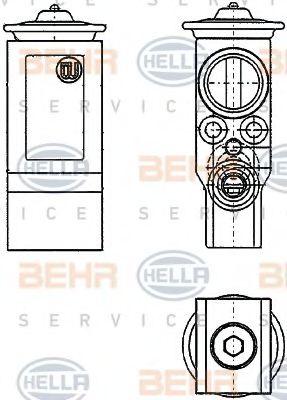 BEHR HELLA SERVICE 8UW351234221 Расширительный клапан кондиционера BEHR HELLA SERVICE 