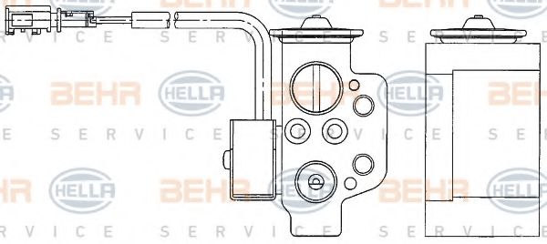 BEHR HELLA SERVICE 8UW351234611 Пневматический клапан кондиционера для AUDI