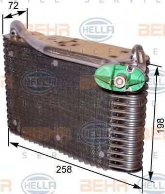 BEHR HELLA SERVICE 8FV351330561 Испаритель кондиционера для SKODA