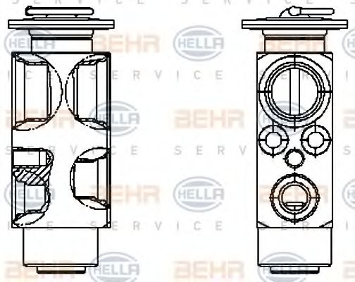 BEHR HELLA SERVICE 8UW351336161 Расширительный клапан кондиционера для DAF 95
