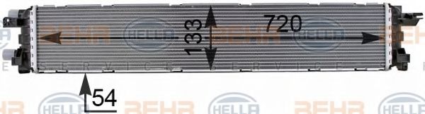 BEHR HELLA SERVICE 8MK376701151 Низкотемпературный охладитель, интеркулер 