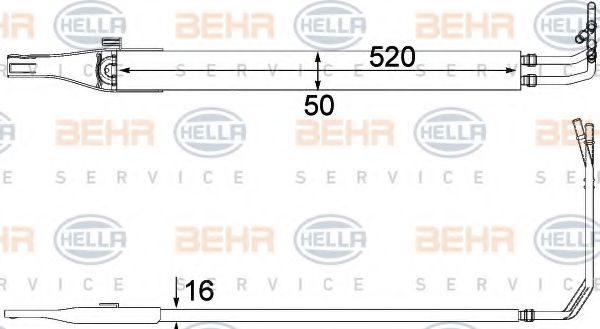 BEHR HELLA SERVICE 8MO376701611 Рулевая рейка BEHR HELLA SERVICE 