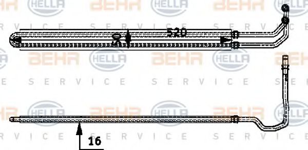 BEHR HELLA SERVICE 8MO376726331 Рулевая рейка BEHR HELLA SERVICE 