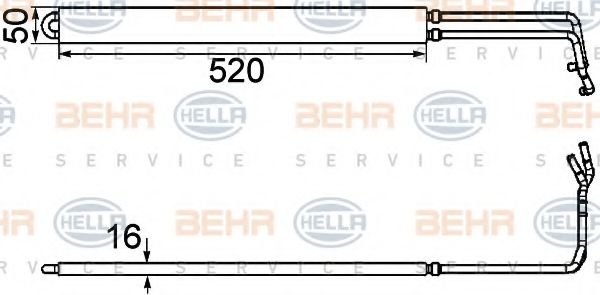 BEHR HELLA SERVICE 8MO376754291 Рулевая рейка для SAAB