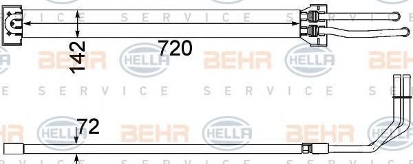 BEHR HELLA SERVICE 8MO376756371 Рулевая рейка для PORSCHE