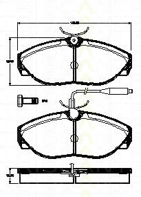 TRISCAN 811010554 Тормозные колодки TRISCAN для CITROEN