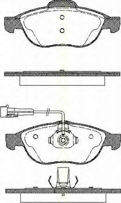 TRISCAN 811012002 Тормозные колодки TRISCAN 