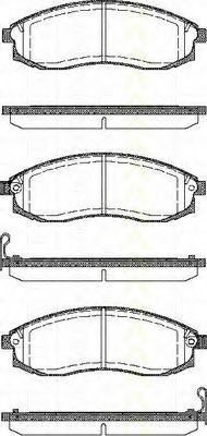 TRISCAN 811014025 Тормозные колодки TRISCAN для NISSAN