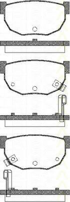 TRISCAN 811014081 Комплект тормозных колодок, дисковый тормоз TRISCAN 811014081 Комплект тормозных колодок, дисковый тормоз