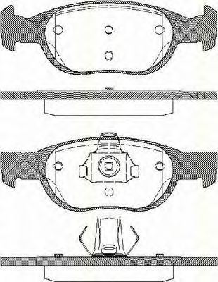 TRISCAN 811015010 Тормозные колодки TRISCAN для LANCIA