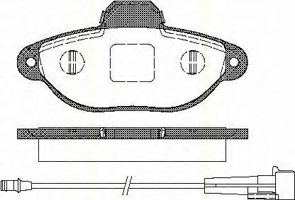 TRISCAN 811015176 Тормозные колодки TRISCAN для LANCIA