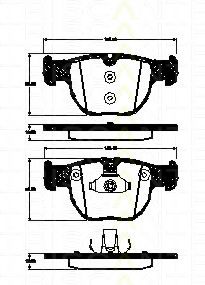 TRISCAN 811017022 Тормозные колодки TRISCAN для LAND ROVER