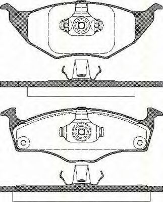TRISCAN 811029021 Комплект тормозных колодок, дисковый тормоз 