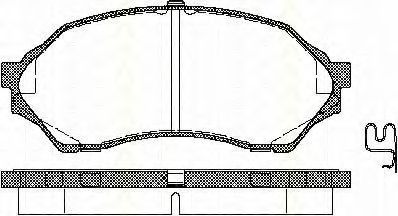 TRISCAN 811050001 Тормозные колодки TRISCAN для MAZDA