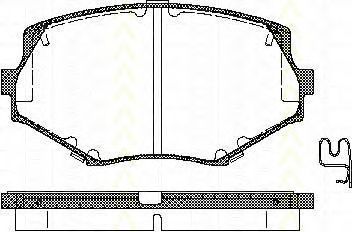 TRISCAN 811050017 Тормозные колодки TRISCAN для MAZDA