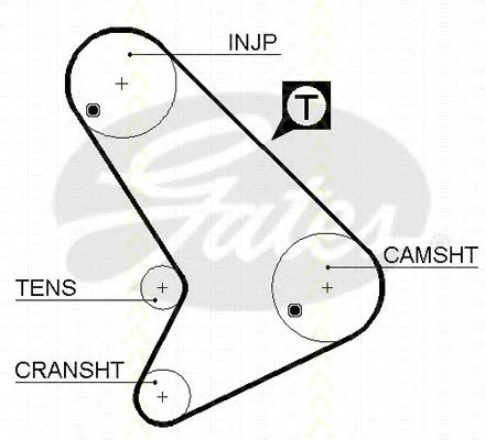 8645 5064 TRISCAN Ремень ГРМ 8645 5064 TRISCAN Ремень ГРМ