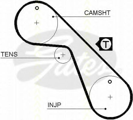 TRISCAN 86455406 Ремень ГРМ TRISCAN для LANCIA