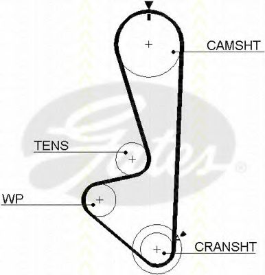 TRISCAN 86455449 Ремень ГРМ для DAEWOO PRINCE