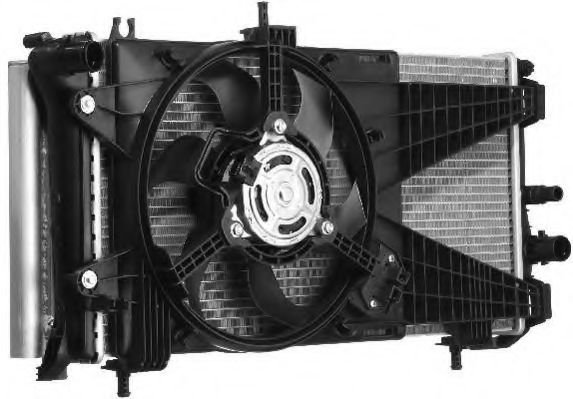 BERU LEK004 Вентилятор системы охлаждения двигателя для ABARTH