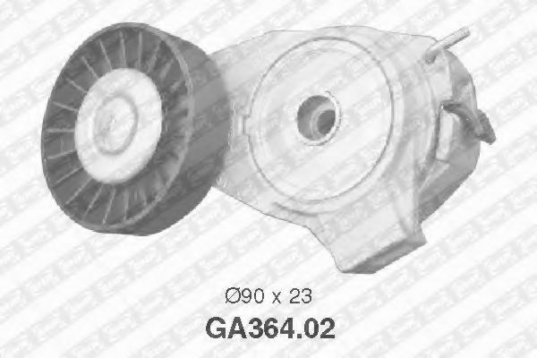 SNR GA36402 Натяжной ролик, поликлиновой ремень 