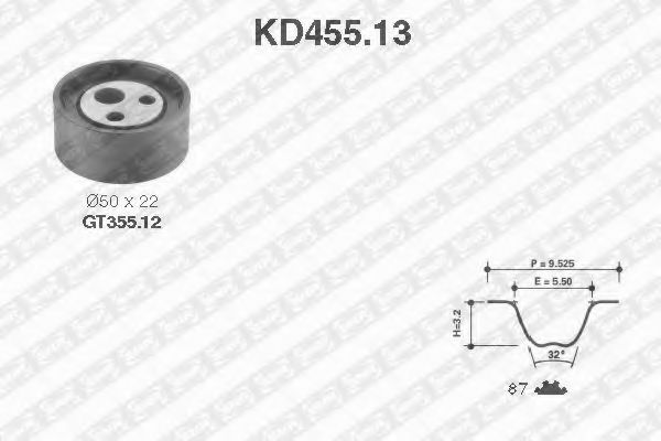 SNR KD45513 Комплект ГРМ для NISSAN KUBISTAR