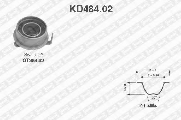 SNR KD48402 Комплект ГРМ для KIA