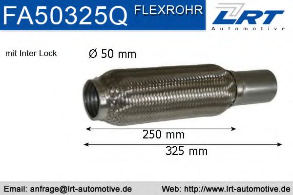 LRT FA50325Q Гофра глушителя для FORD