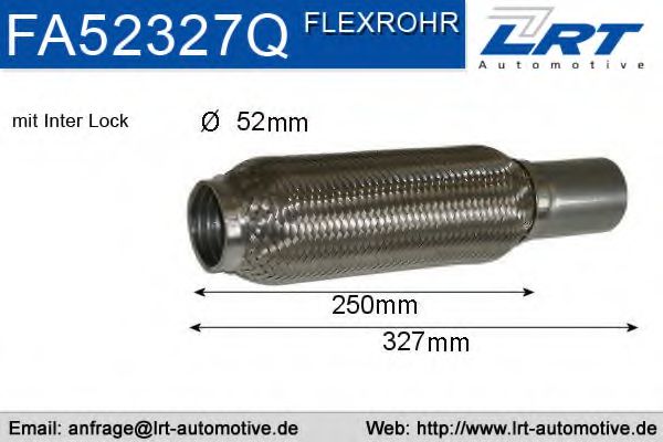 LRT FA52327Q Гофра глушителя для FORD