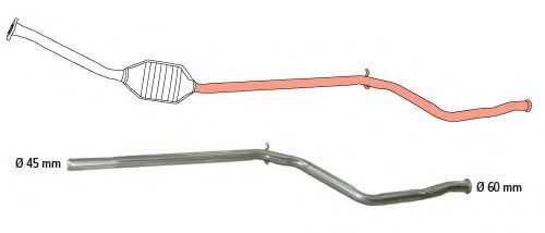 HJS 91228051 Ремонтная трубка, катализатор 