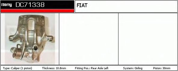 DELCO REMY DC71338 Тормозной суппорт 