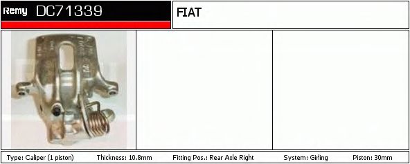 DELCO REMY DC71339 Тормозной суппорт 