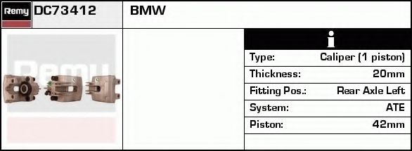 DC73410 DELCO REMY Тормозной суппорт DC73410 DELCO REMY Тормозной суппорт