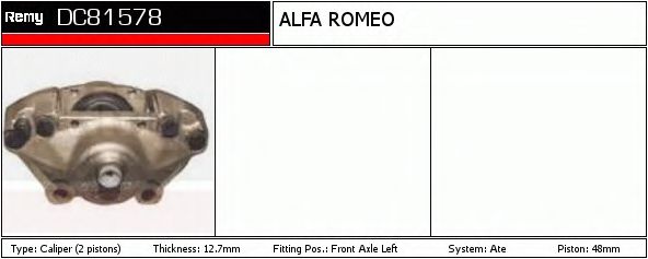 DELCO REMY DC81578 Тормозной суппорт 