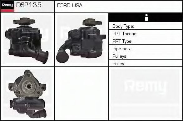 DELCO REMY DSP135 Рулевая рейка для FORD USA