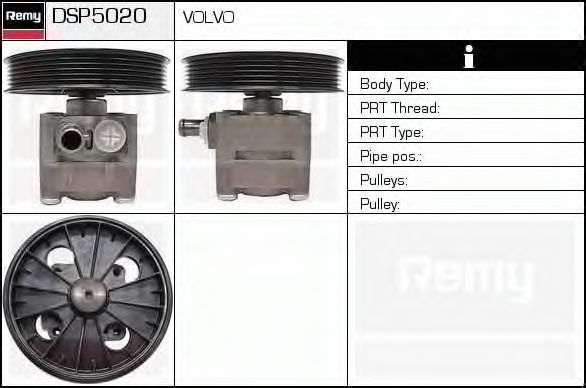 DELCO REMY DSP5020 Рулевая рейка для VOLVO XC70 1 CROSS COUNTRY