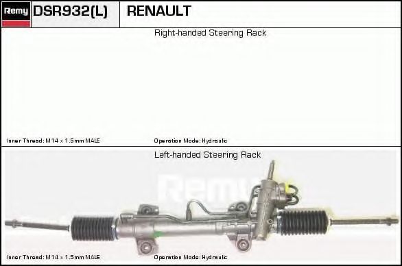 DELCO REMY DSR932 Рулевая рейка для RENAULT AVANTIME