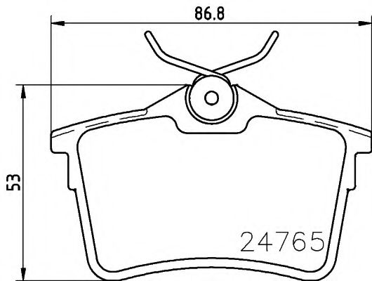 PAGID T1788 Тормозные колодки PAGID для PEUGEOT