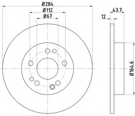 PAGID 52107 Тормозные диски PAGID для MERCEDES-BENZ